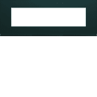 Hager - Plaque de finition Gallery 8 modules Anthracite entraxe 71 mm