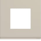 Hager - Plaque de finition gallery 1 poste sand, plastique sable mat