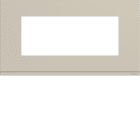 Hager - Plaque de finition gallery 5 modules sand, plastique sable mat