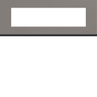Hager - Plaque de finition gallery 8 modules entraxe 71 mm taupe, plastique brun mat