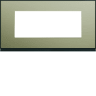 Hager - Plaque de finition gallery 5 modules Bronze entraxe 71 mm