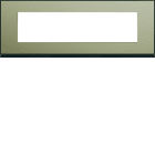 Hager - Plaque de finition Gallery 8 modules Bronze entraxe 71 mm