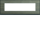 Hager - Plaque de finition Gallery 8 modules Pecan entraxe 71 mm