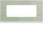 Hager - Plaque de finition gallery 5 modules Latté entraxe 71 mm