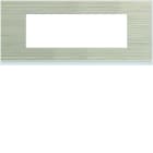 Hager - Plaque de finition gallery 6 modules Latté entraxe 57 mm