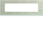 Hager - Plaque de finition Gallery 8 modules Latté entraxe 71 mm