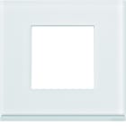 Hager - Plaque de finition gallery 1 poste Moon glass