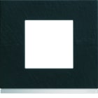 Hager - Plaque de finition gallery 1 poste Dark rock