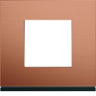 Hager - Plaque de finition Gallery 1 poste Copper alu
