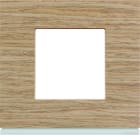 Hager - Plaque de finition Gallery 1 poste Oak wood