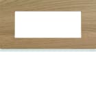 Hager - Plaque de finition Gallery 5 modules ?Oak wood entraxe 71 mm