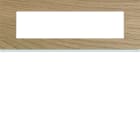 Hager - Plaque de finition Gallery 8 modules ?Oak wood entraxe 71 mm