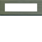 Hager - Plaque de finition Gallery 8 modules Grey wood entraxe 71 mm