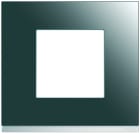 Hager - Plaque de finition Gallery 1 poste Mirror glass