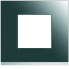 Hager - Plaque de finition gallery 1 poste Mirror glass