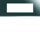 Hager - Plaque de finition Gallery 6 modules Mirror glass entraxe 57 mm