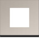 Hager - Plaque de finition gallery 1 poste antique alu, aluminium bronze brossé