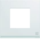 Hager - Plaque de finition gallery 1 poste Antibactérien