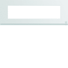 Hager - Plaque de finition Gallery 8 modules Antibactérien entraxe 71 mm