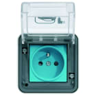 Hager - witty prise 2P+T IP55, M2+, saillie, 3,7 kW, pour recharge véhicule électrique