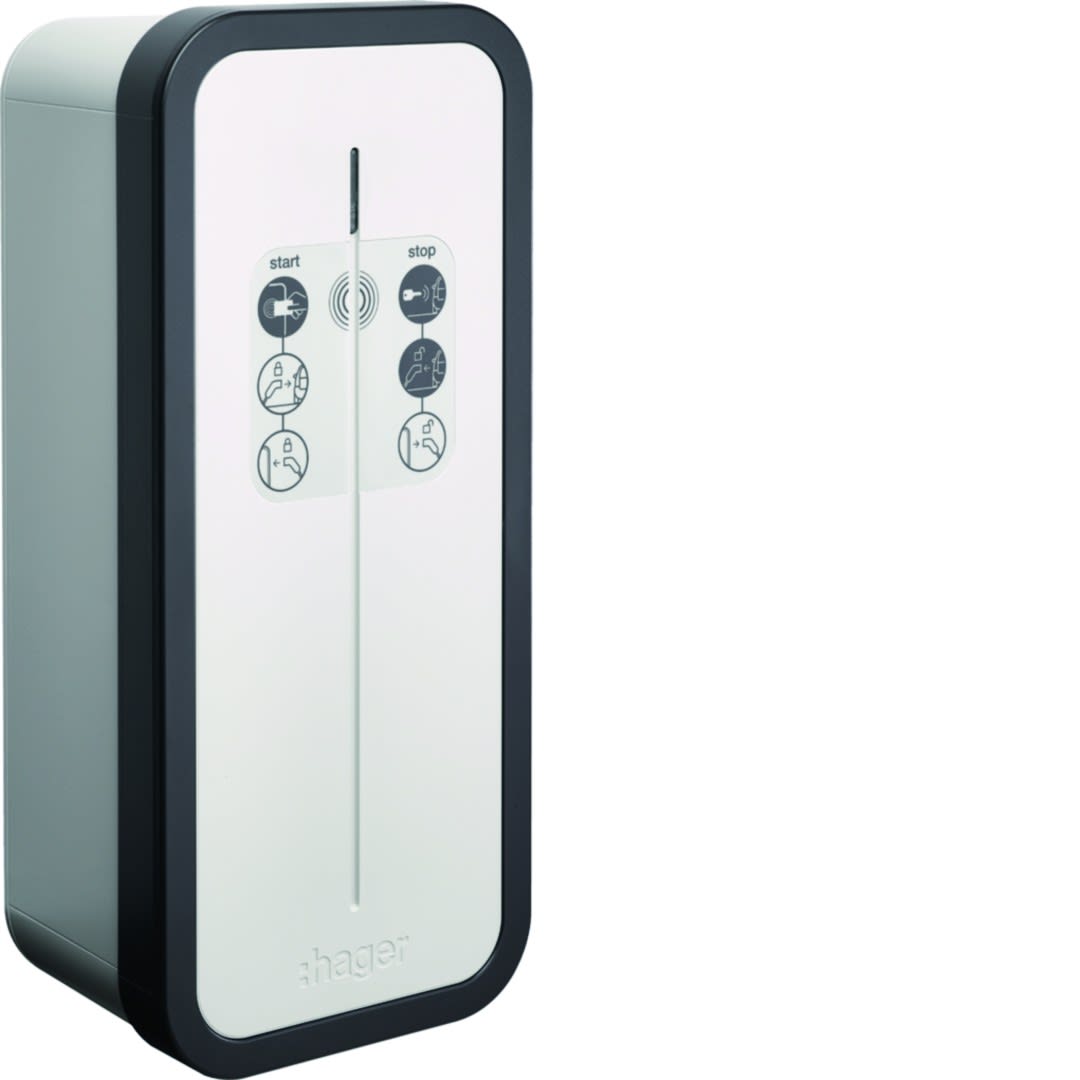 Hager - Witty share borne de recharge RFID OCPP IP55 1x7,4kW 1P avec MID intégré