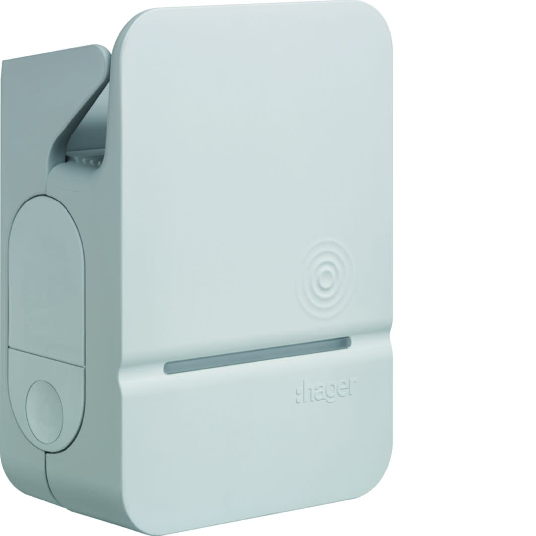 Hager - Witty borne de charge IP54 4kW 2xM3T2S M2TE RFID pour 2 VE