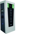 Hager - Witty park borne de recharge inoxydable RFID IP54 2x22kW 2xT2S+2xTE, TIC