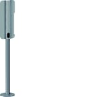 Hager - Pied tubulaire pour 1 borne de recharge référence XEV1K, XEV1R RAL7021
