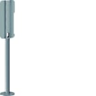 Hager - Pied tubulaire pour 2 bornes de recharge référence XEV1K, XEV1R RAL7021