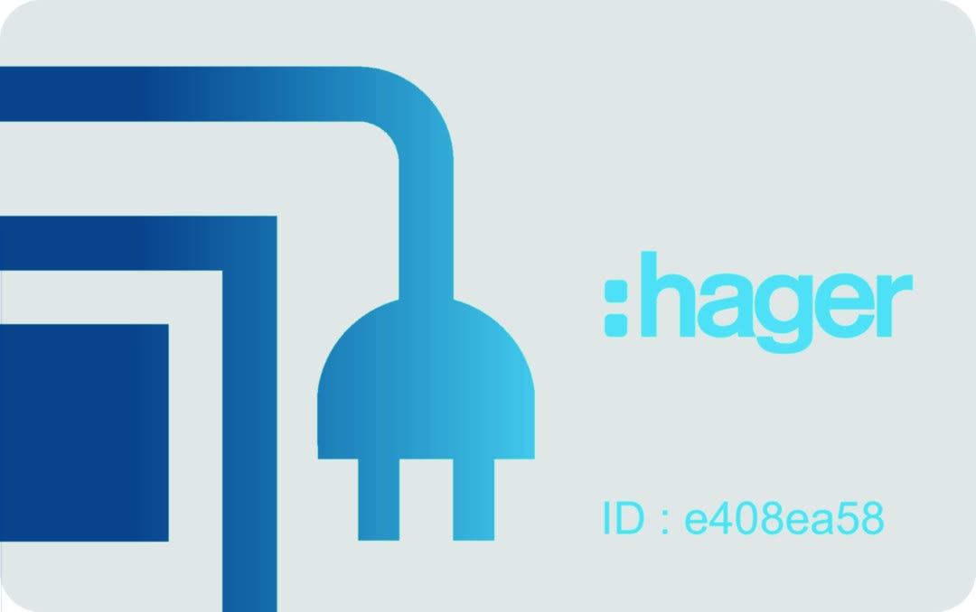 Hager - Witty accessoire Kit de 3 cartes RFID Administrateur
