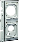 Hager - Witty pièce détachée - support de prise M3M2 gris pour borne witty XEV1Kxx