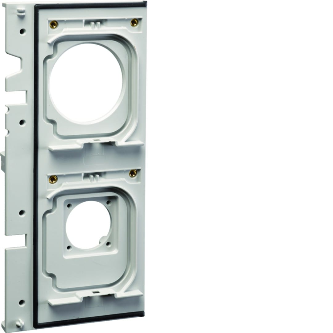 Hager - witty pièce détachée - support prise M3M2 gris pour borne witty XEV1Rxx