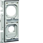 Hager - Witty pièce détachée - support prise M3M2 gris pour borne witty XEV1Rxx