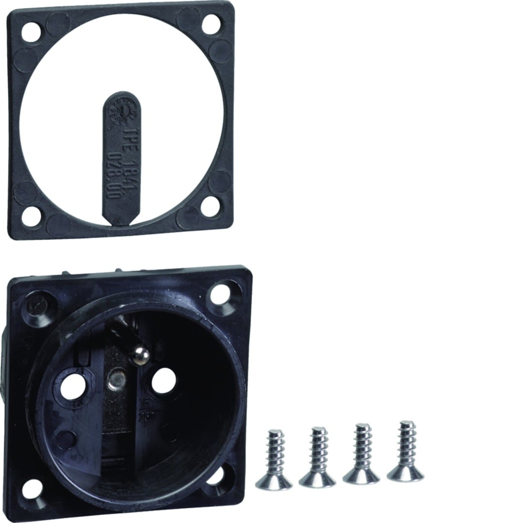 Hager - witty pièce détachée - prise M2TE pour borne witty XEV1K ou XEV1R