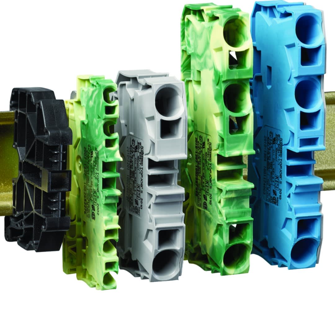 Hager - Witty pièce détachée -  bornier alimentation 1P+N+PE pour borne witty XEV1Kxx