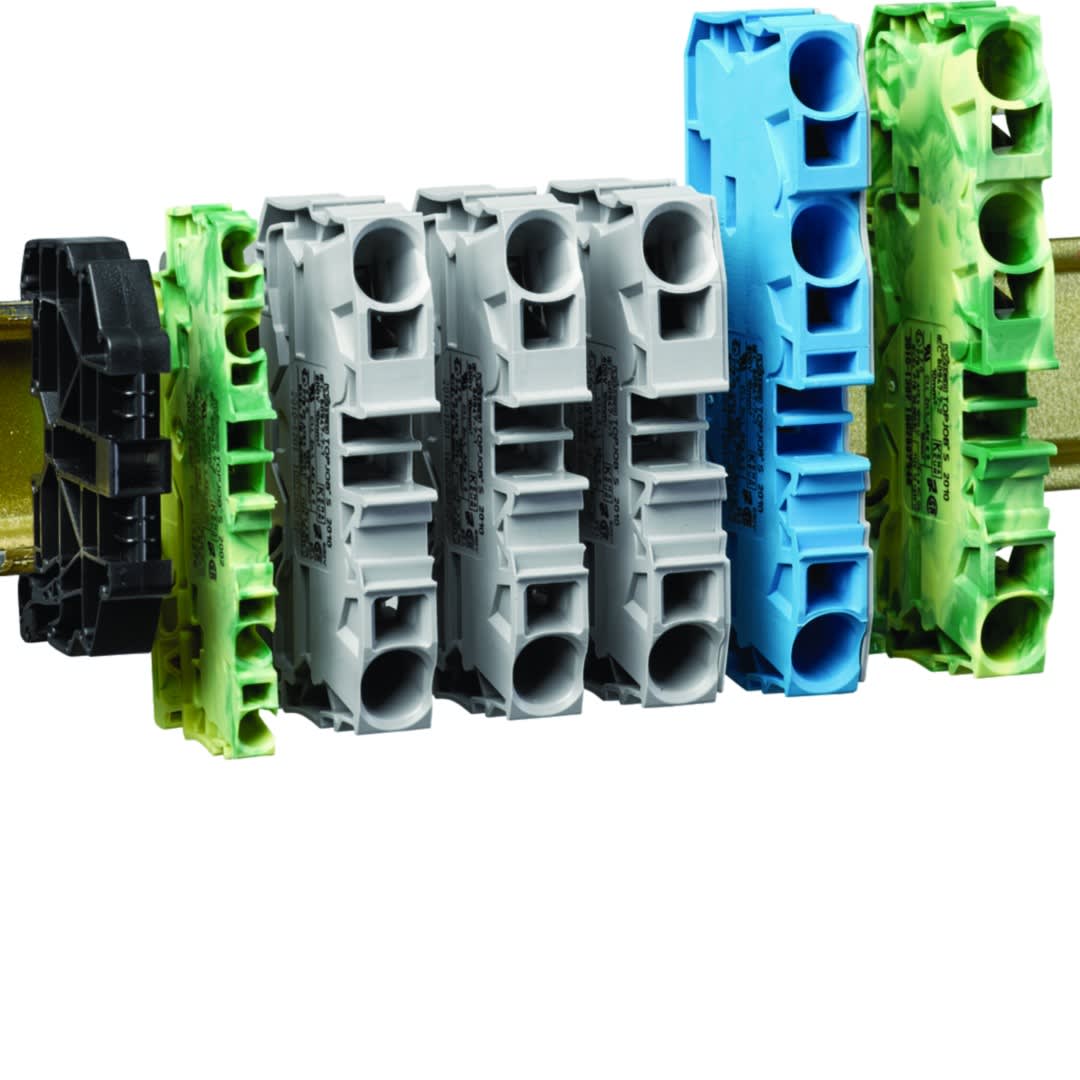 Hager - Witty pièce détachée - bornier alimentation 3P+N+PE pour borne witty XEV1Kxx