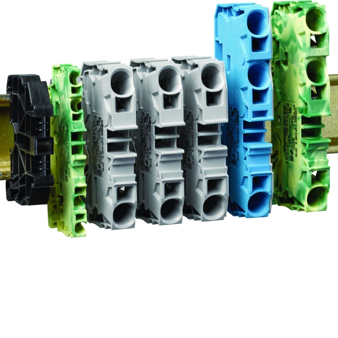 Hager - witty pièce détachée - bornier alimentation 3P+N+PE pour borne witty XEV1Kxx
