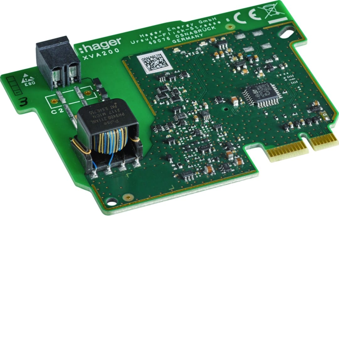 Hager - Carte TIC (Télé-Information-Client) filaire pour borne de recharge XVR1xx