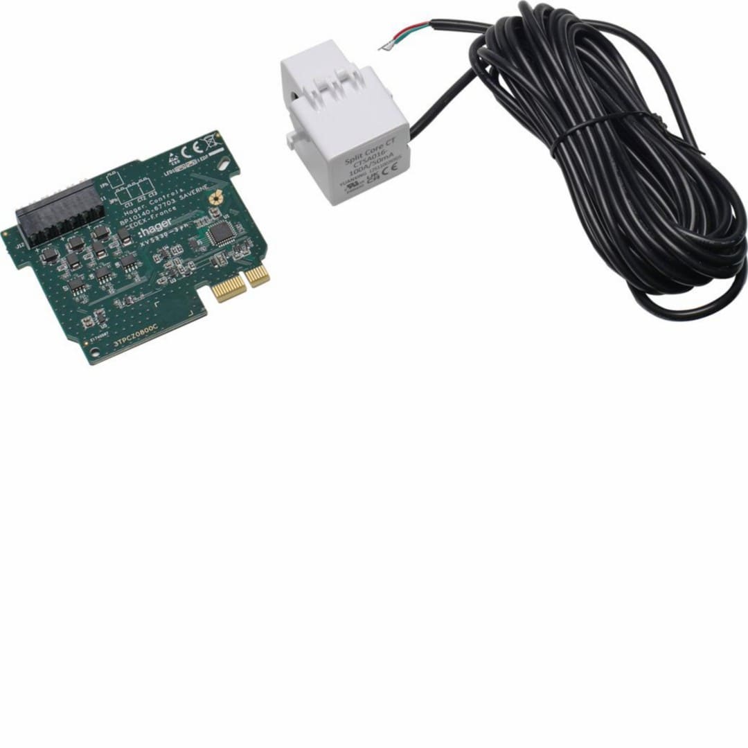 Hager - Carte gestion d'énergie mono avec TORE pour borne de recharge XVR1xx et XVL122xx