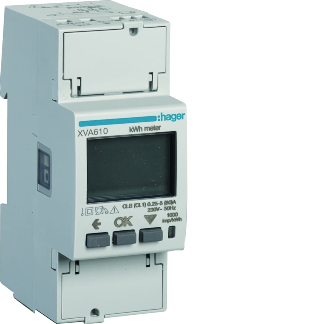 Hager - Compteur mono gestion dyn. et optim. sol. witty one + XVA245, witty plus et flow