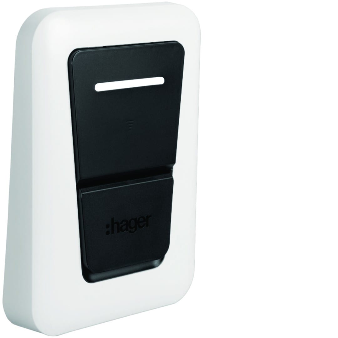 Hager - Couvercle de finition witty one blanc traffic pour borne witty XVR1xx