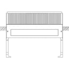 Hager - Socle à enterrer hauteur 900 mm pour armoire KVS largeur 1110 mm