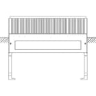 Hager - Socle à enterrer hauteur 900 mm pour armoire kvs largeur 1110 mm