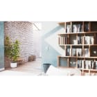Hager - Plaque de finition gallery 3 postes verticale 71 mm taupe, plastique brun mat