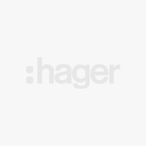 Hager - witty pièce détachée - Prise TE + couvercle + contact XEV1xx, XEV2xx ou XEV6xx