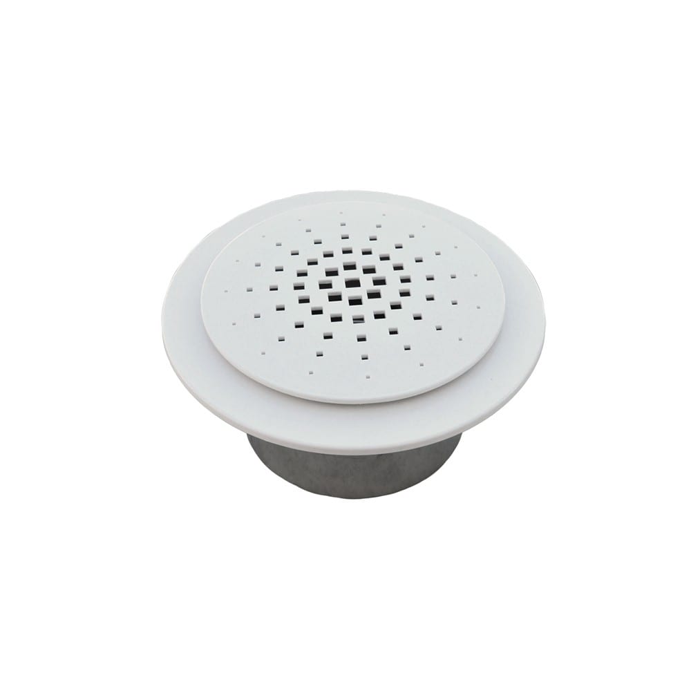 BAILLINDUSTRIE - Diffuseur circulaire blanc - diamètre 200 mm avec manchon acier