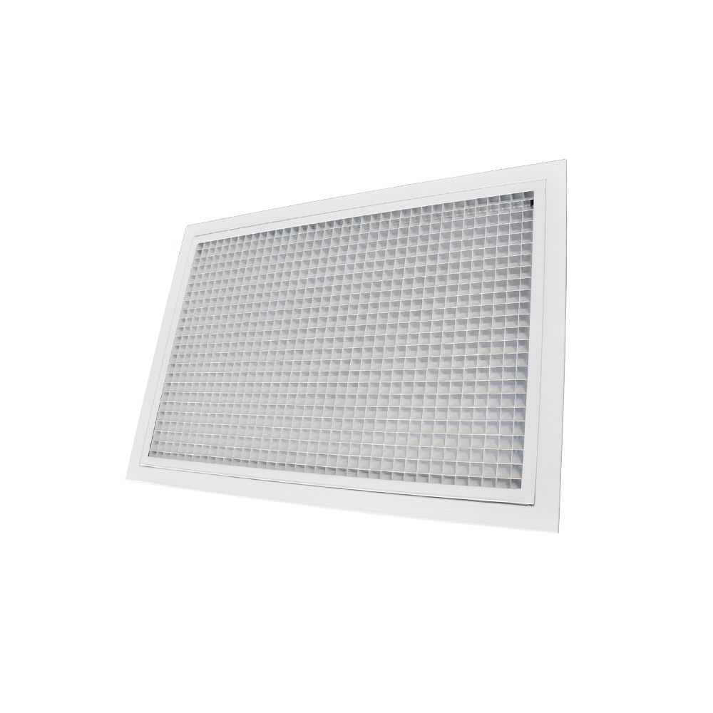 BAILLINDUSTRIE - Grille de reprise porte-filtre aluminium blanc mat 600 x 400 mm