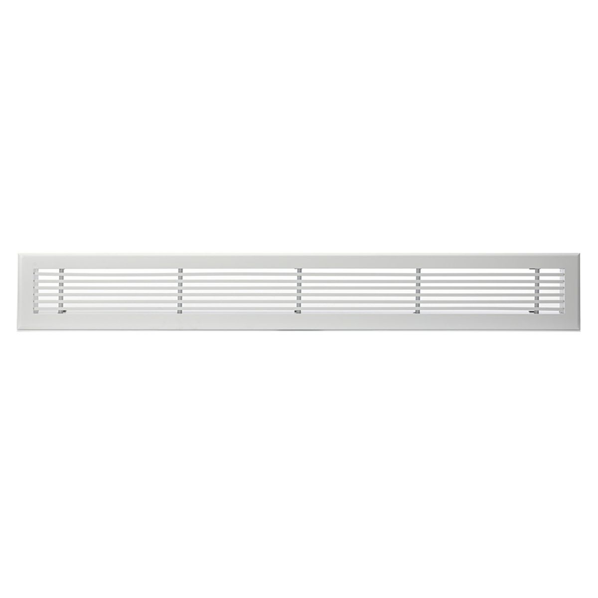 BAILLINDUSTRIE - Grille linéaire en aluminium blanc de 1000 x 150 mm avec plénum acier