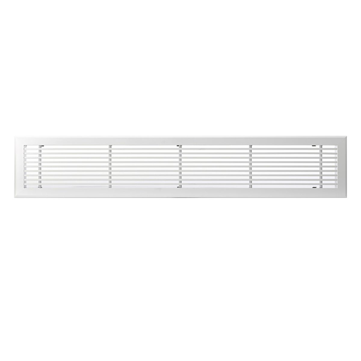 BAILLINDUSTRIE - Grille linéaire en aluminium blanc de 800 x 150 mm avec plénum acier