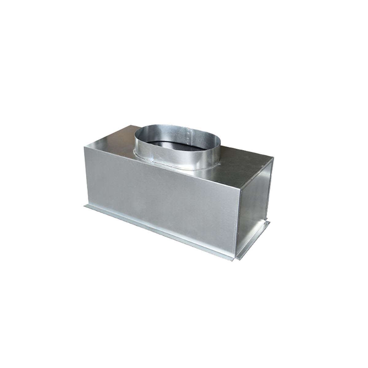 BAILLINDUSTRIE - Plénum acier isolé pour grille de soufflage de 500 x150 mm (sortie arrière)